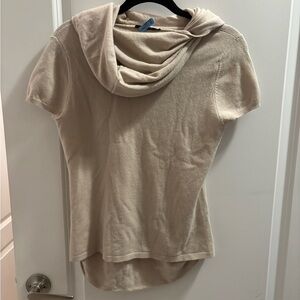 Elie Tahari Cream Cowl Neck Sweater